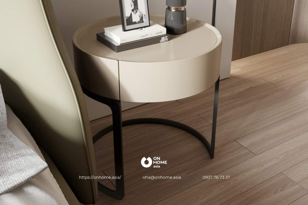 Tab đầu giường hình tròn đẹp