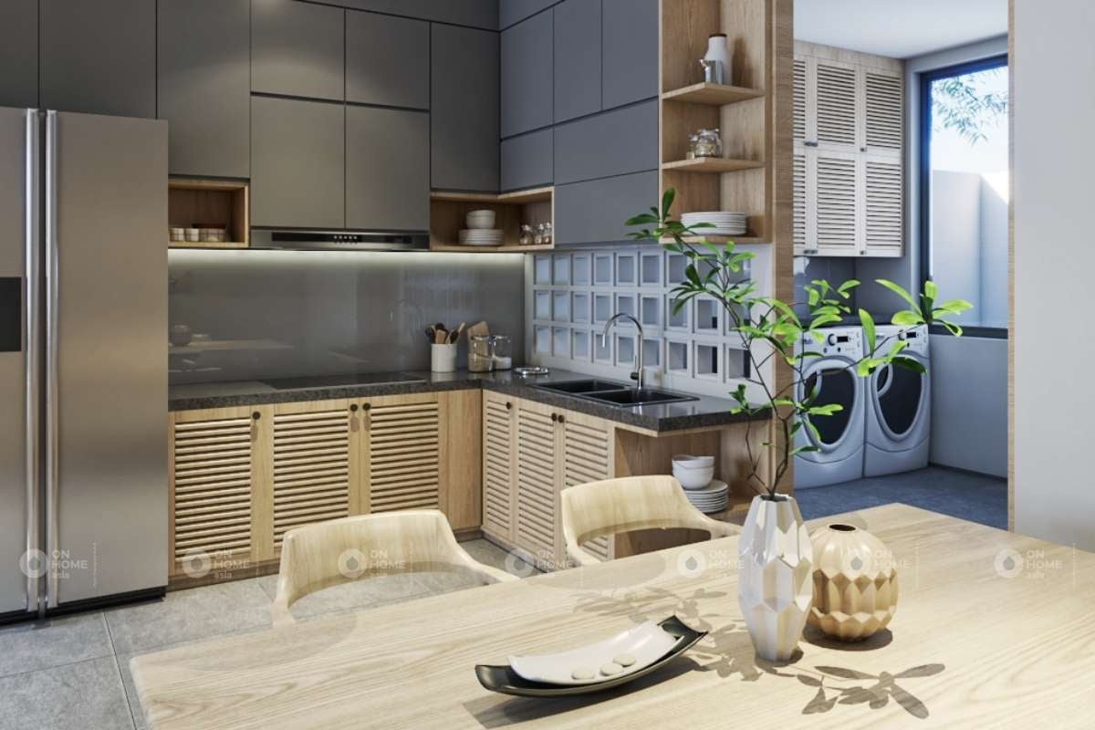 Không gian tủ bếp nhà phố Takara 