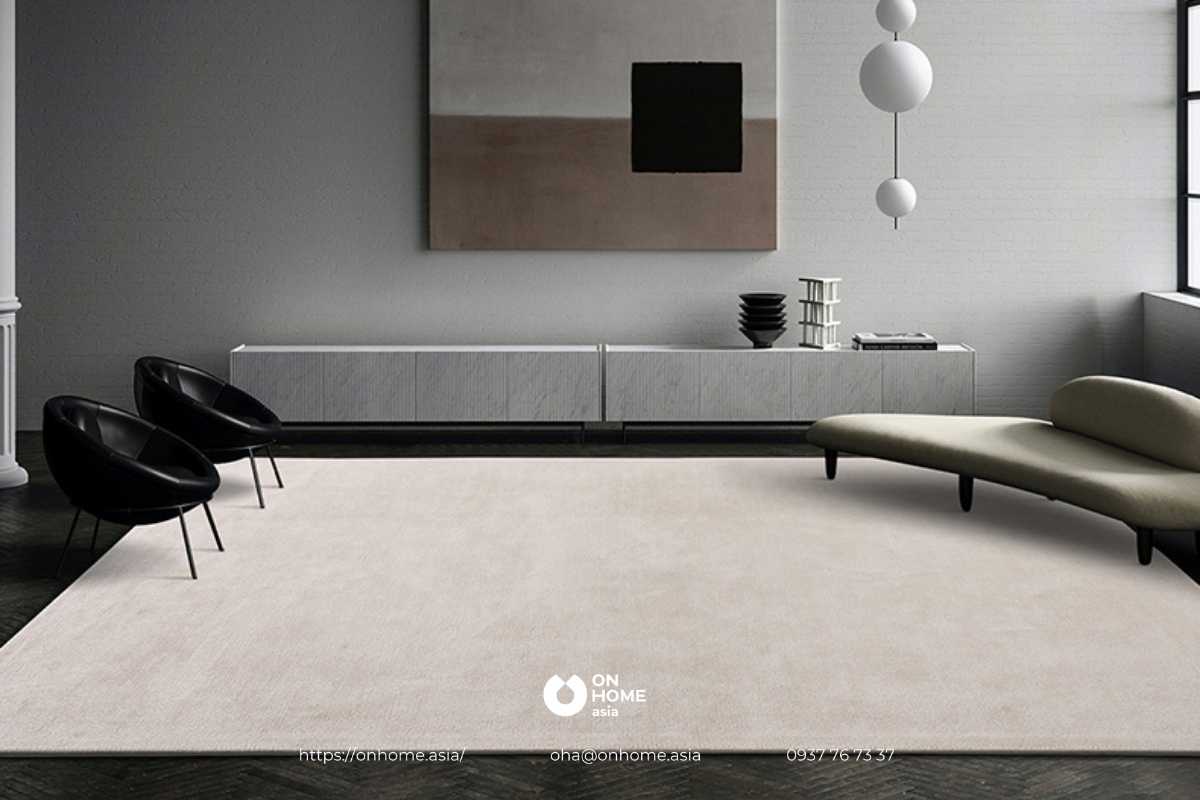 Thảm lông phòng khách sang trọng