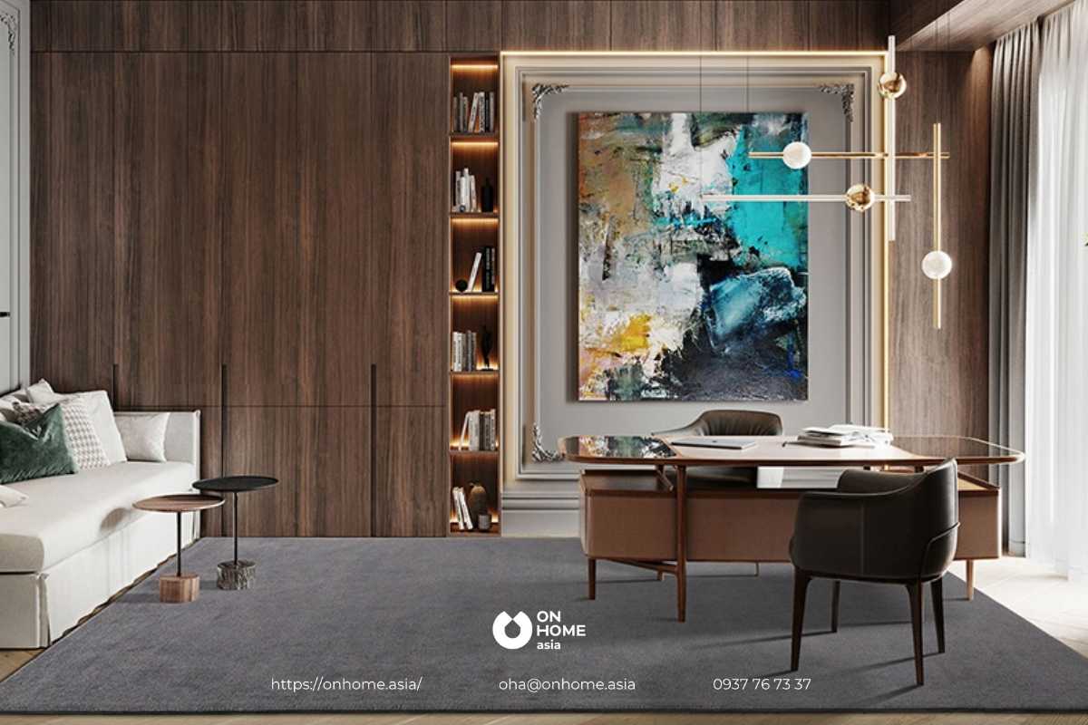 Thảm lông phòng khách sang trọng