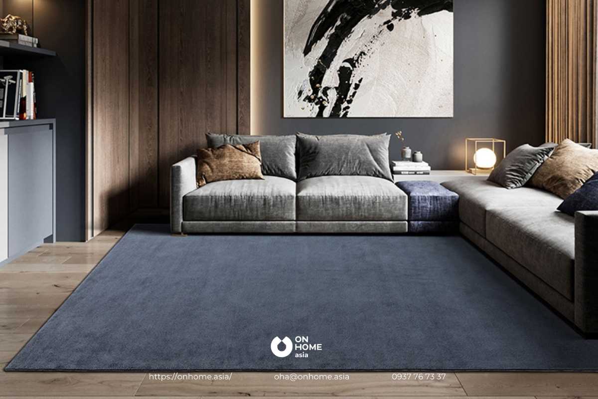 Thảm lông phòng khách sang trọng