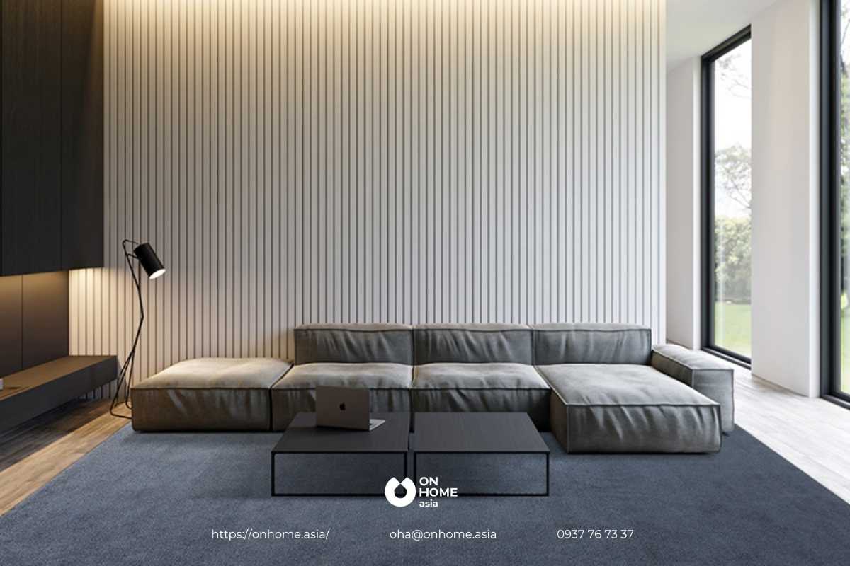 Thảm lông phòng khách sang trọng