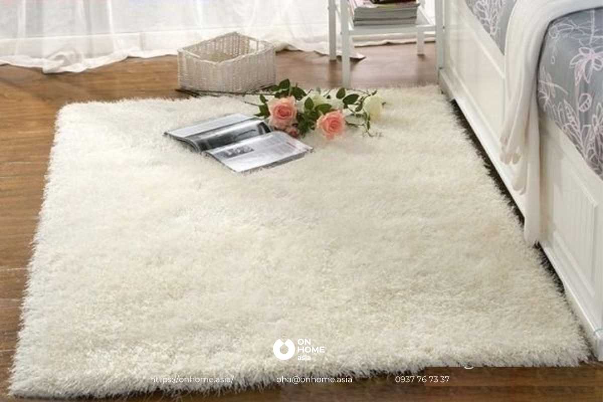 Thảm lông phòng ngủ đẹp