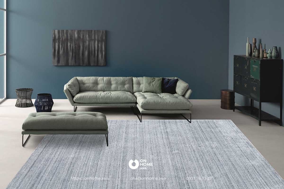 Thảm lông phòng khách sang trọng