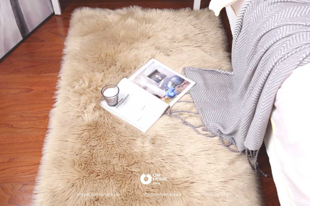Thảm lông phòng ngủ đẹp