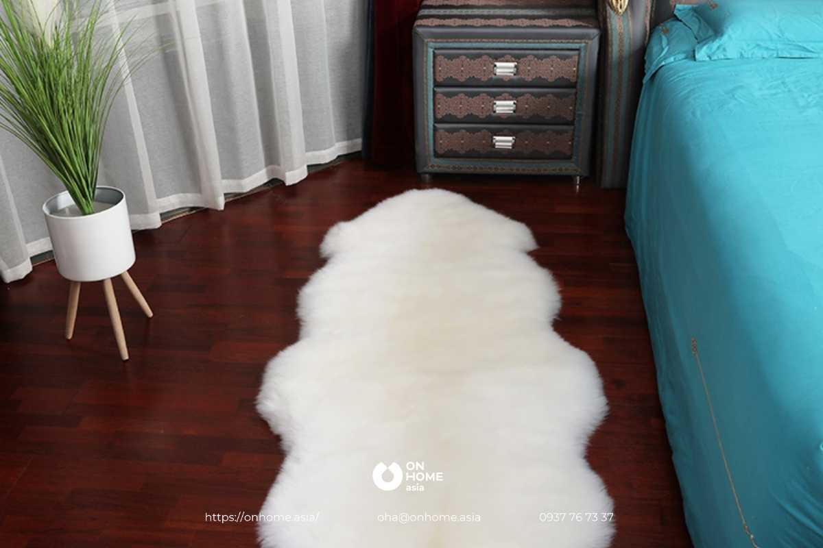 Thảm lông phòng ngủ đẹp