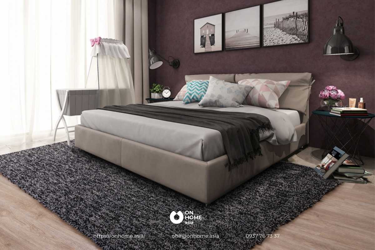 Thảm lông phòng ngủ đẹp