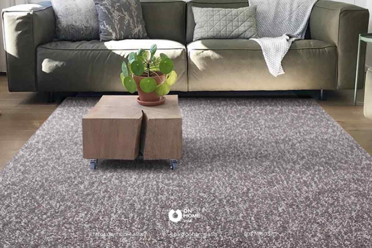 Thảm lông phòng khách sang trọng