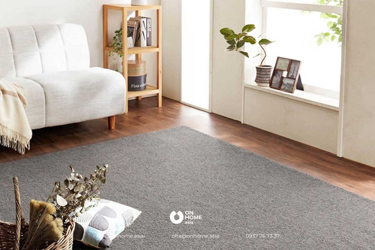 Thảm lông phòng khách sang trọng