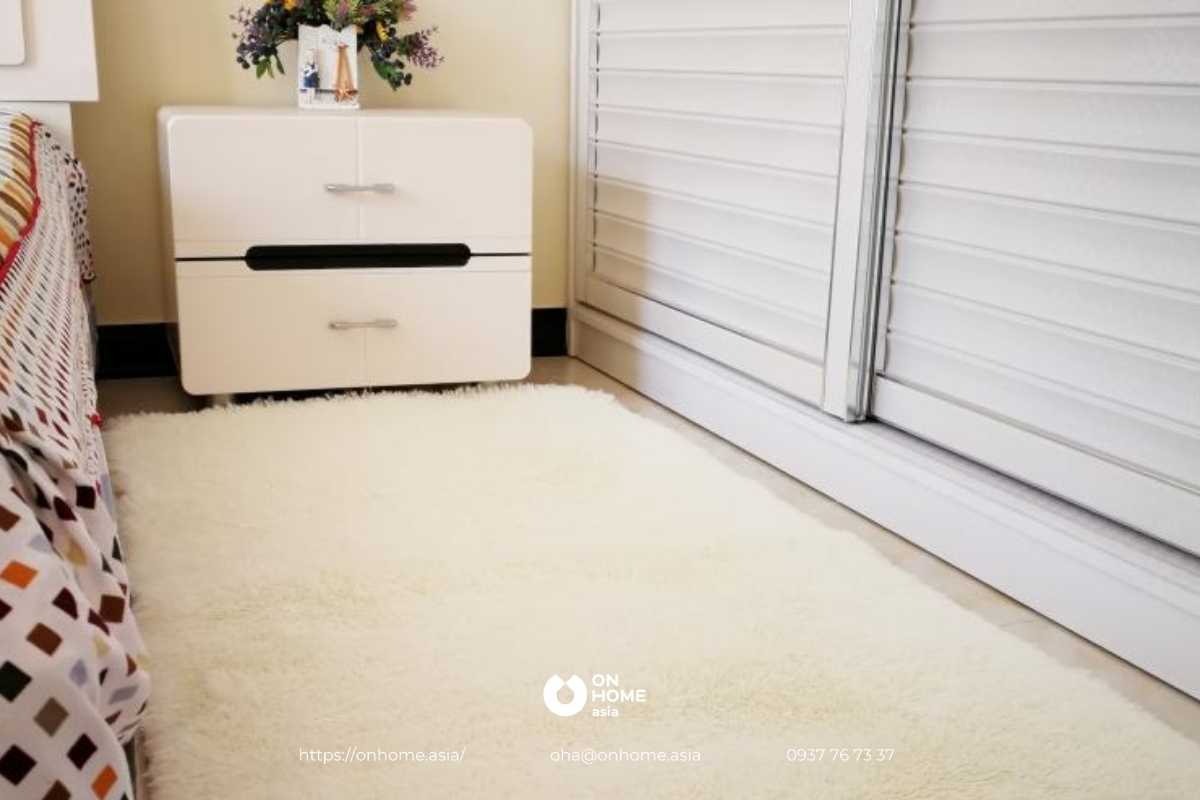 Thảm lông phòng ngủ đẹp