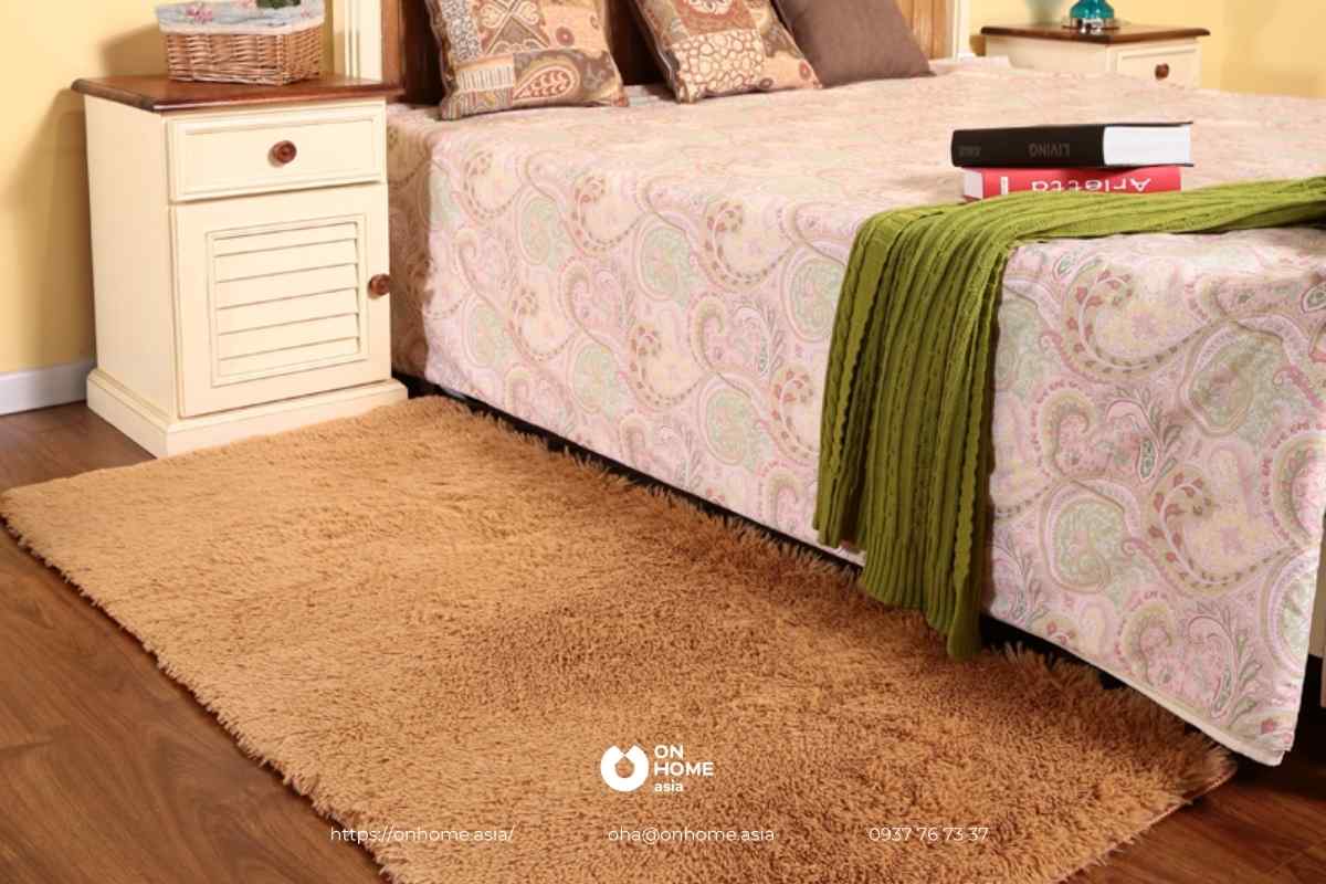 Thảm lông phòng ngủ đẹp