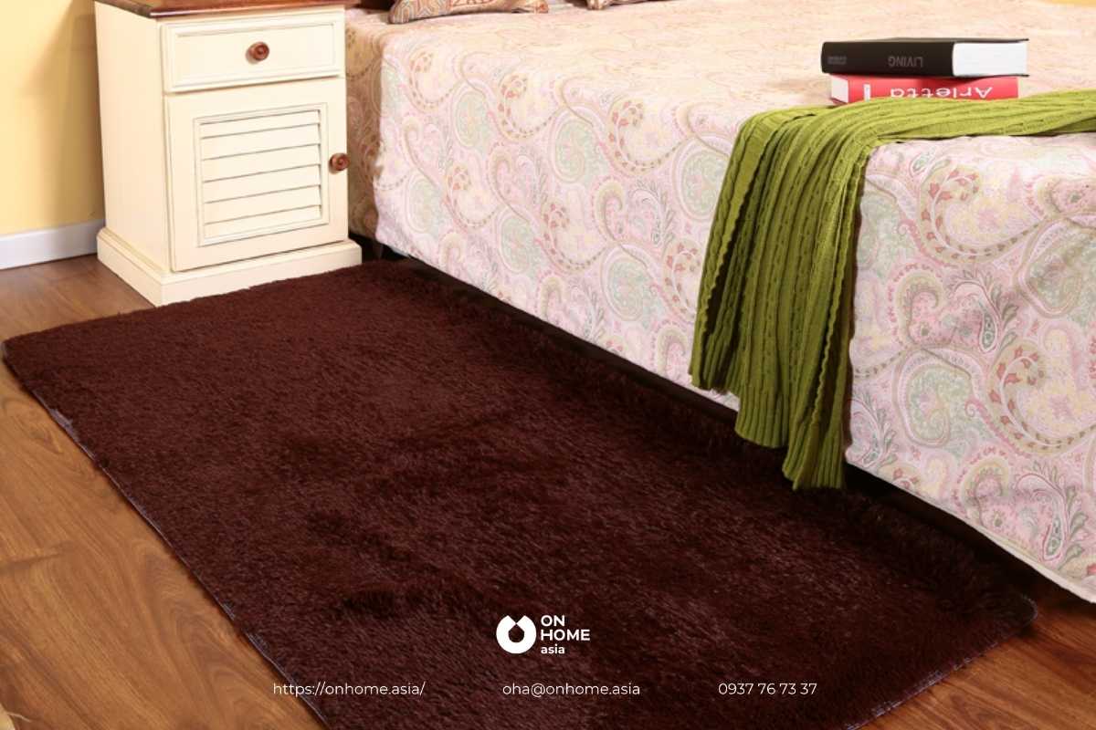 Thảm lông phòng ngủ đẹp