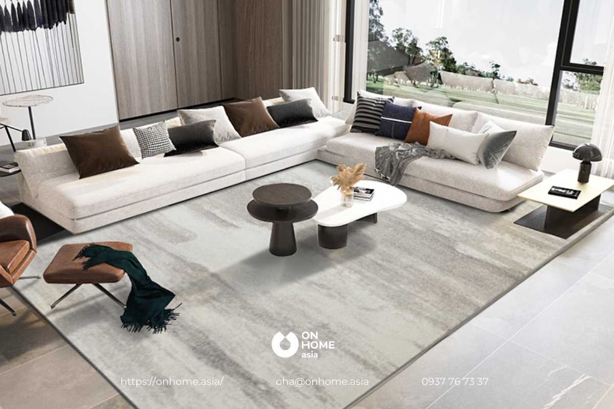 Thảm nỉ trải sàn phòng khách đẹp