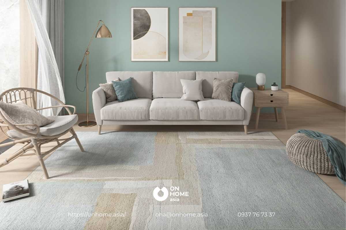 Thảm nỉ trải sàn phòng khách đẹp