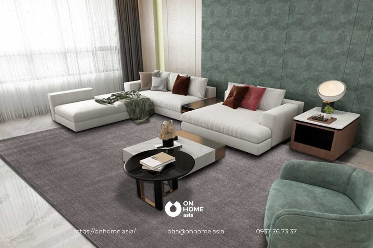 Thảm bằng vải trải sàn phòng khách cao cấp