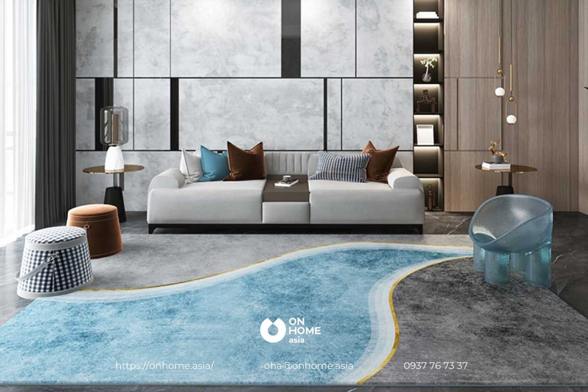 Thảm 3D trải sàn phòng khách