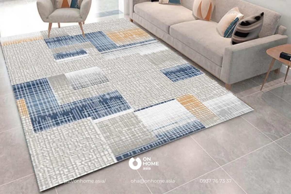 Chất liệu thảm trải sàn phòng khách phù hợp