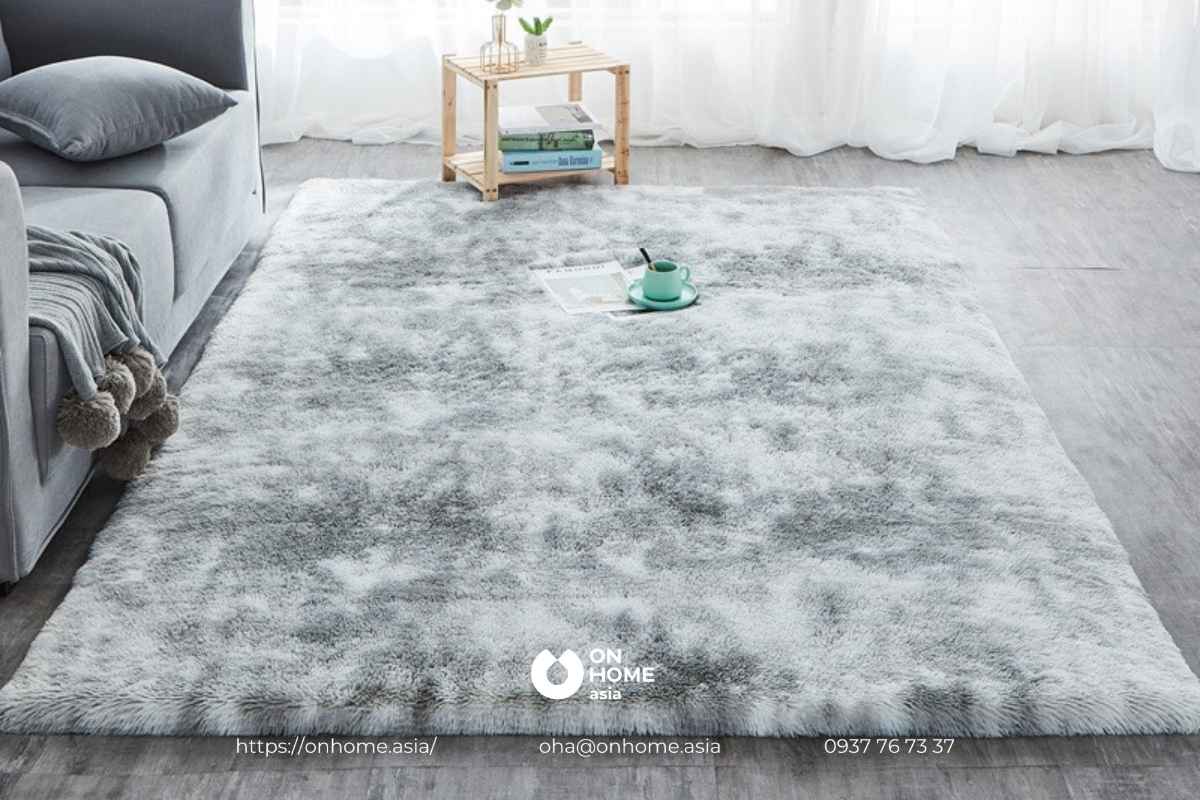 Thảm trải sàn phòng khách bằng lông cao cấp