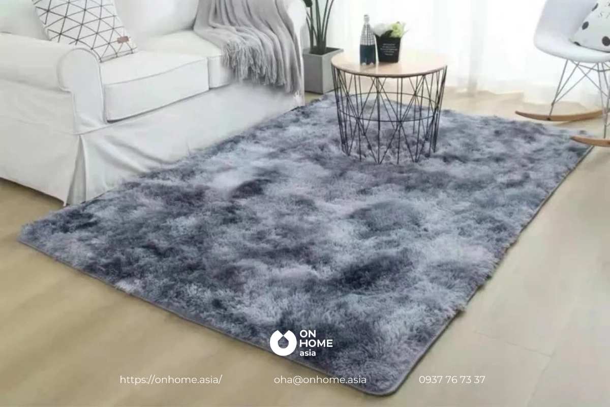 Thảm lông trải sàn phòng khách cao cấp