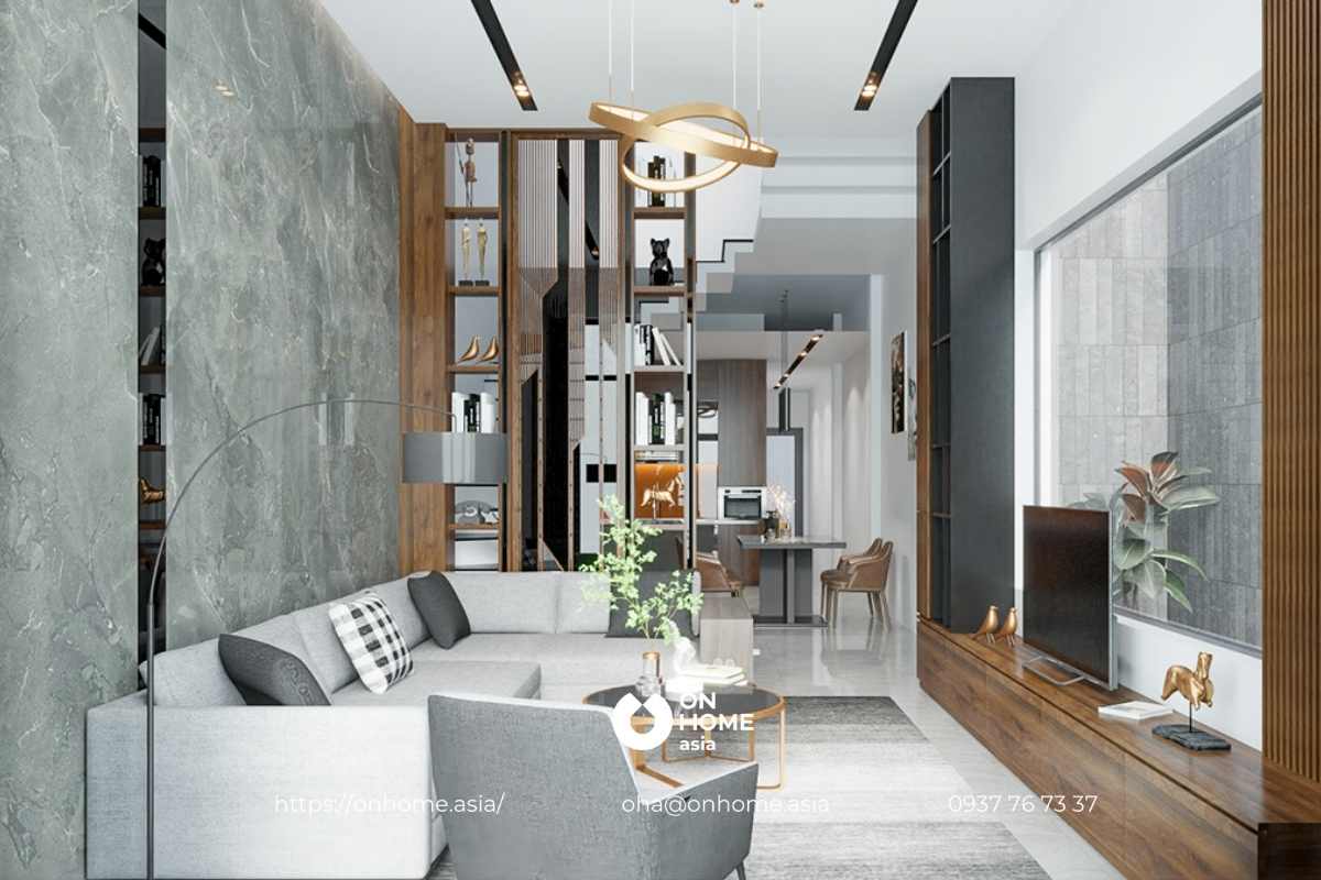 Thi công nội thất nhà phố hiện đại