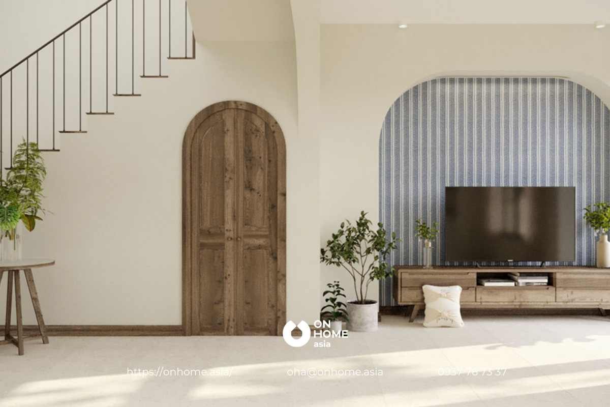 Phòng bếp nhà phố phong cách Địa Trung Hải