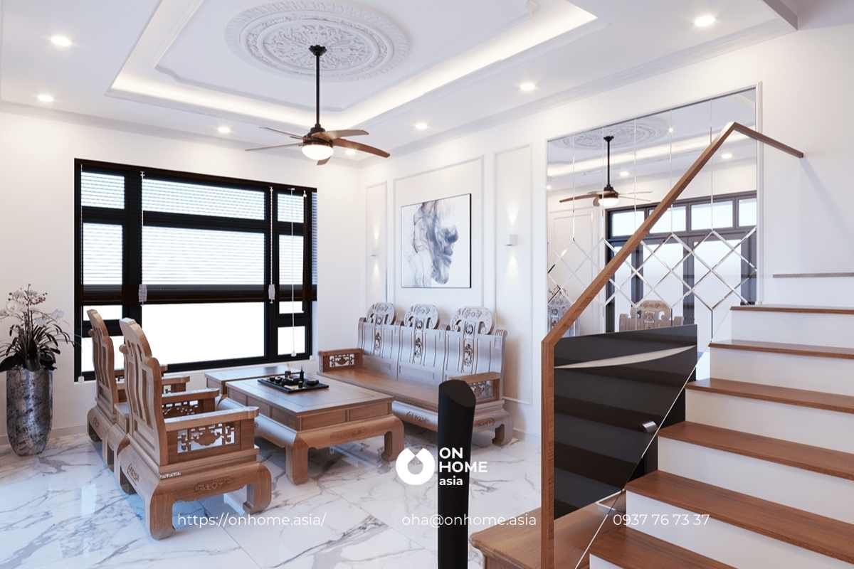 Phòng khách nhà phố hiện đại