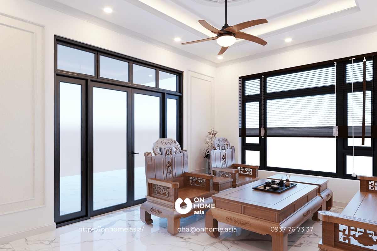 Phòng khách nhà phố hiện đại