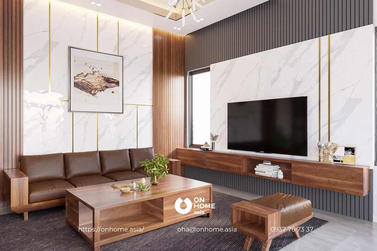 Không gian phòng khách sang trọng