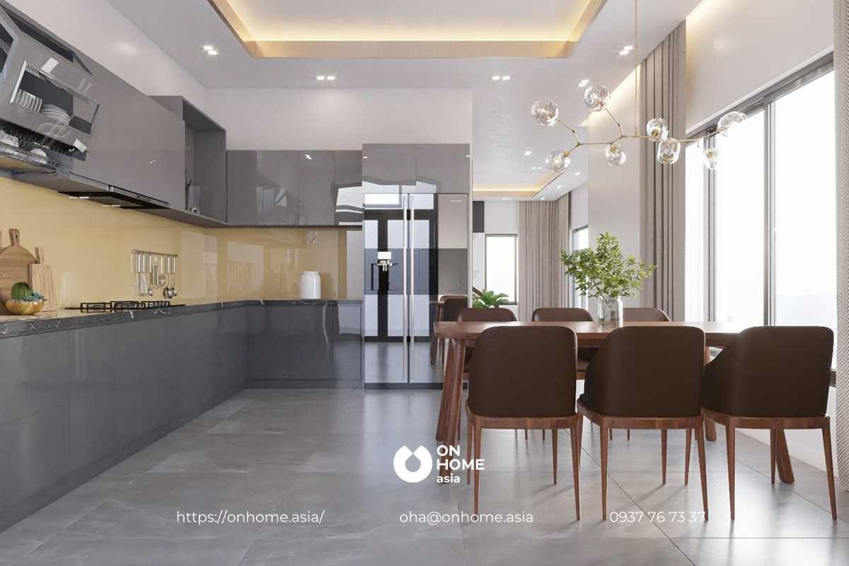 Không gian phòng bếp hiện đại