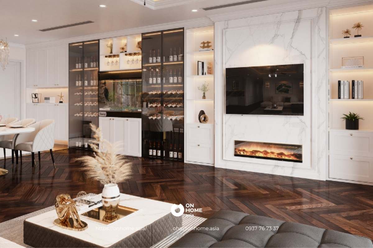 Hệ thống tủ âm tường tiết kiệm diện tích không gian