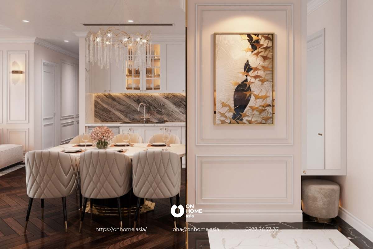 Thiết kế bộ bàn ăn sang trọng