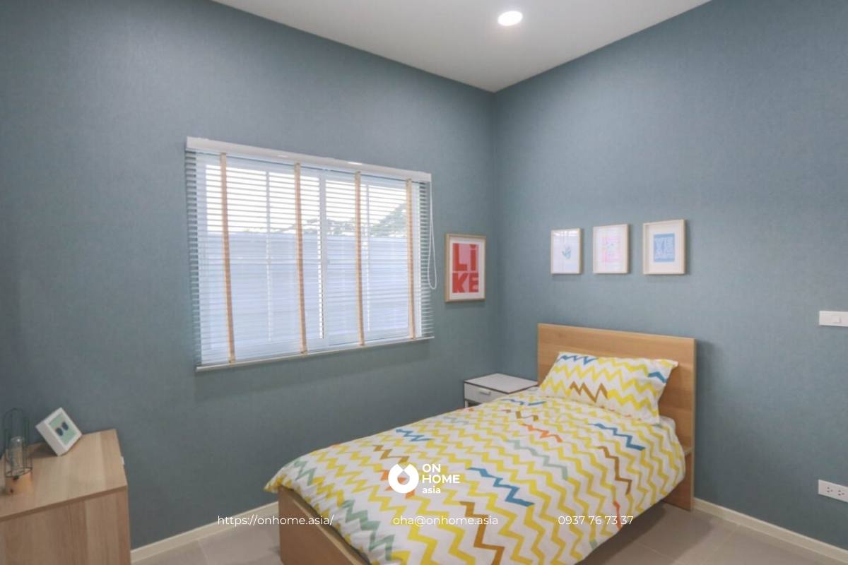 Nội thất phòng ngủ được thiết kế đơn giản