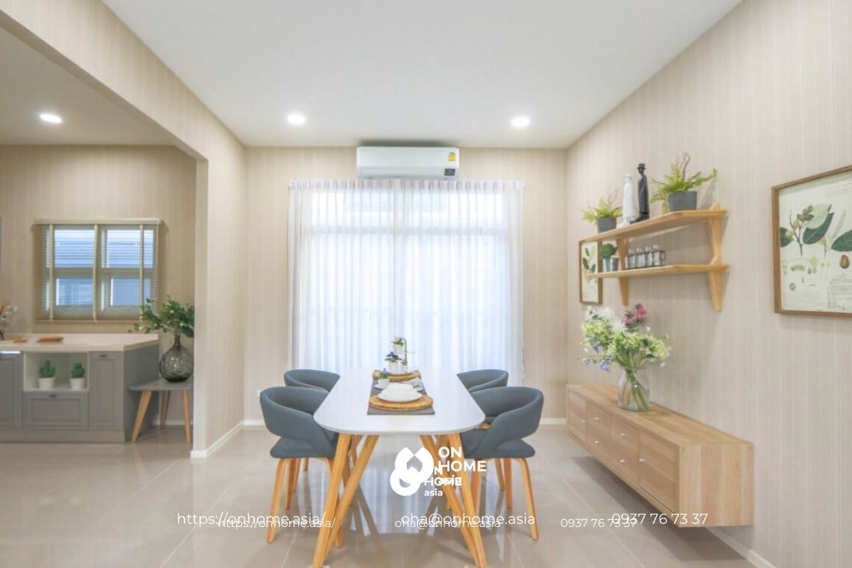 Thiết kế bàn ăn phong cách Bắc Âu đơn giản