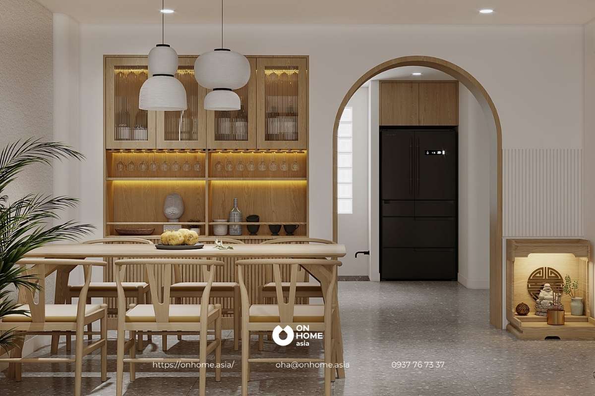 Thiết kế phòng ăn liền phòng khách đẹp