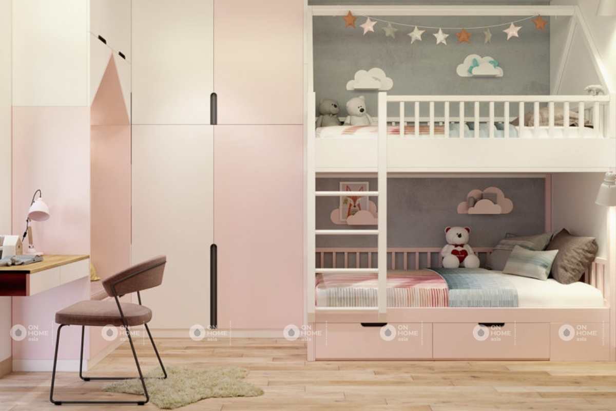 Thiết kế phòng ngủ trẻ em&nbsp;nhà cấp 4