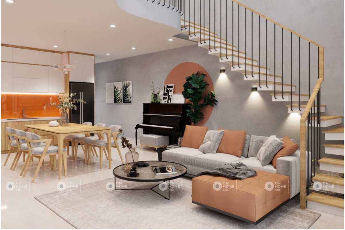 Thiết kế cầu thang nhà cấp 4 mới lạ