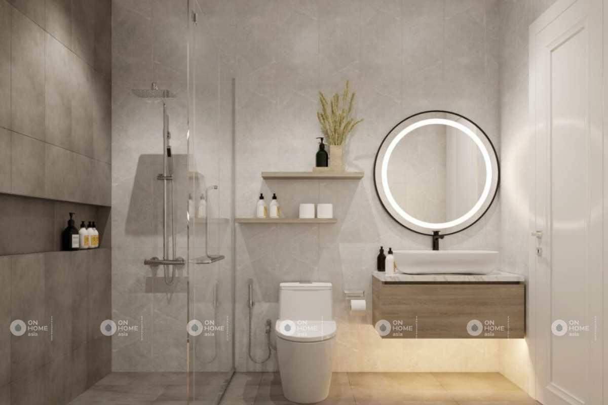 Thiết kế phòng vệ sinh nhà cấp 4 sang trọng&nbsp;