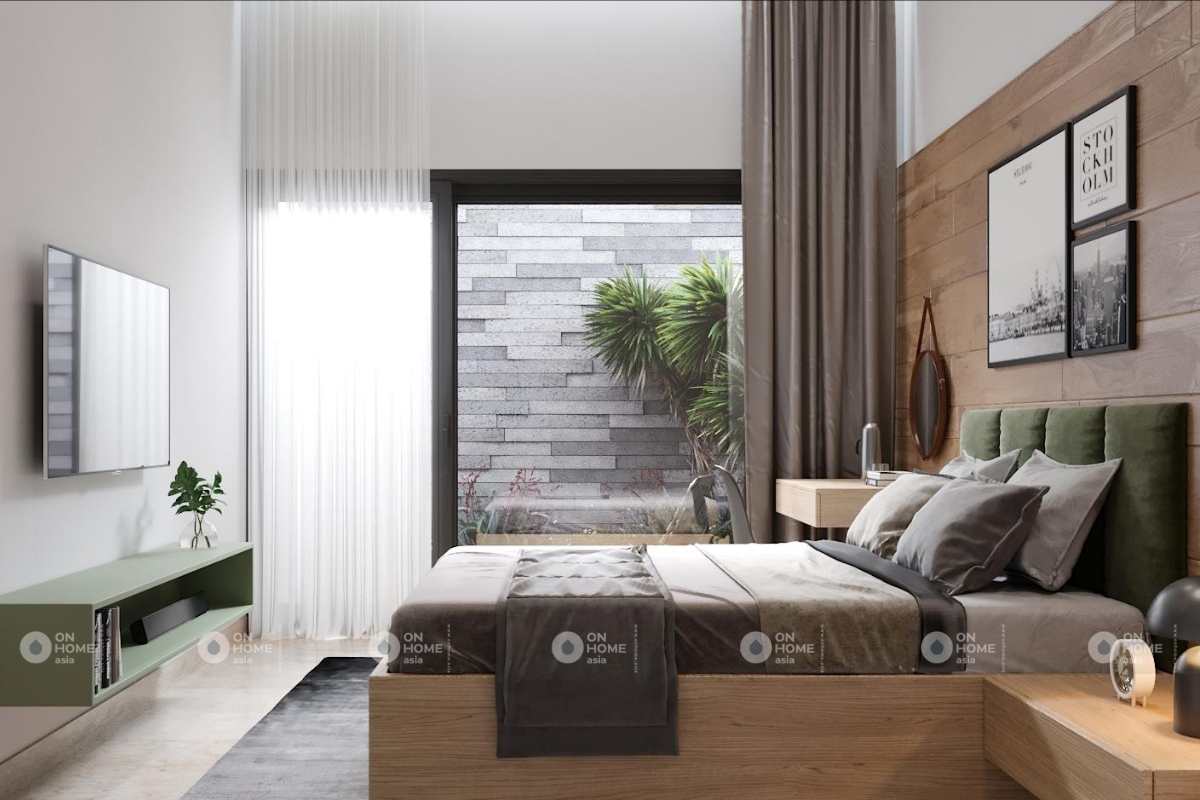 Thiết kế nội thất phòng ngủ nhà cấp 4 đơn giản&nbsp;