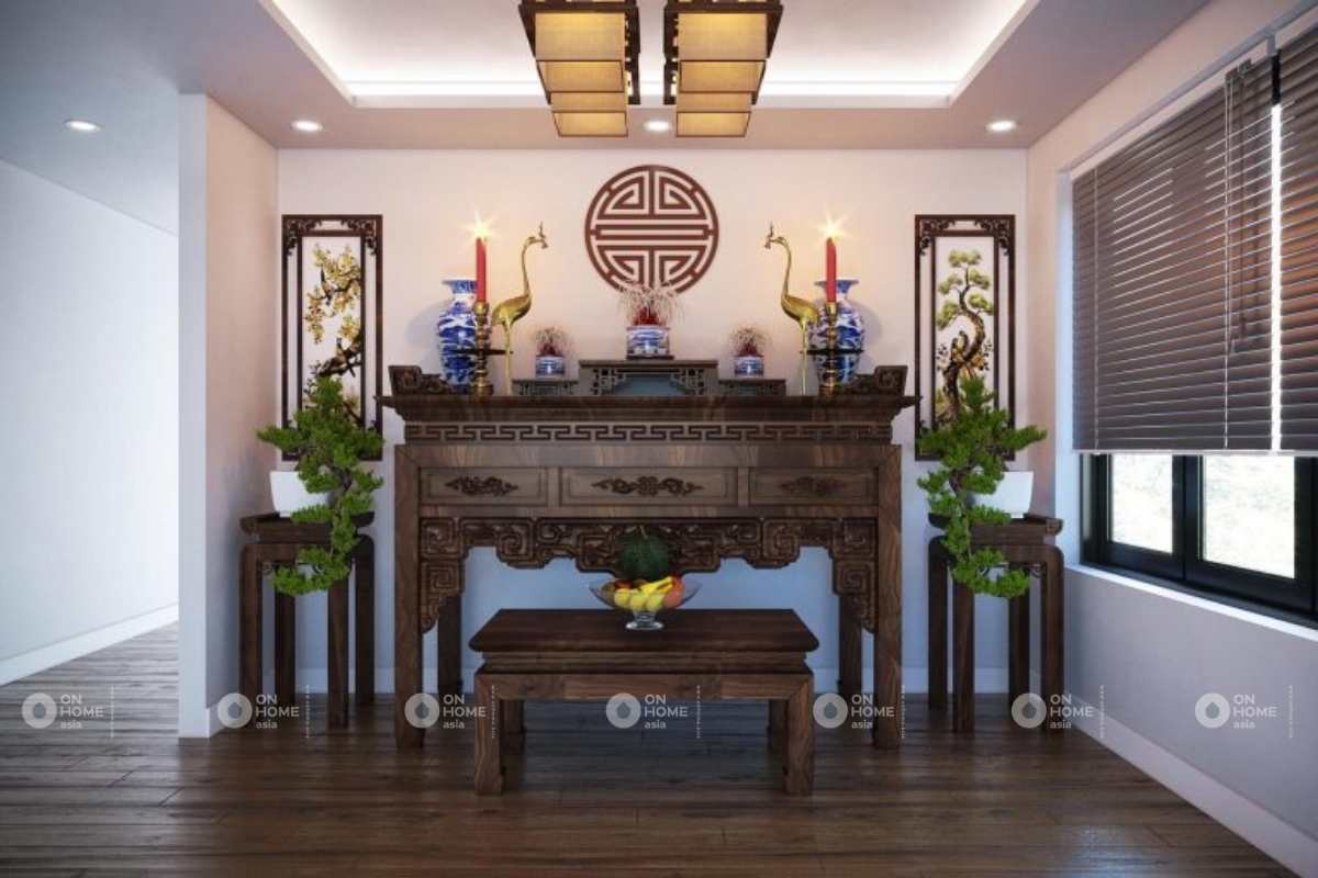 Thiết kế phòng thờ nhà cấp 4 