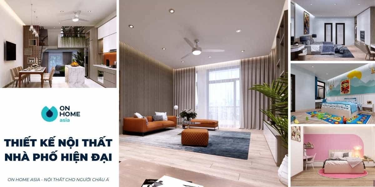 Thiết kế nội thất nhà phố hiện đại