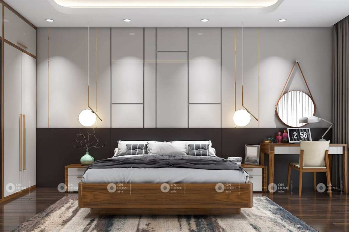 phòng ngủ nhà phố hiện đại