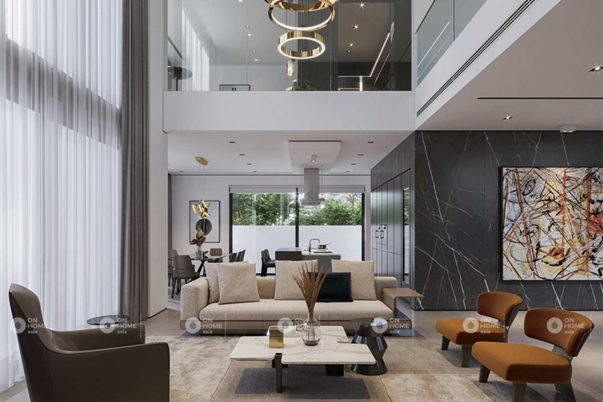 Nội thất nhà phố hiện đại và sang trọng