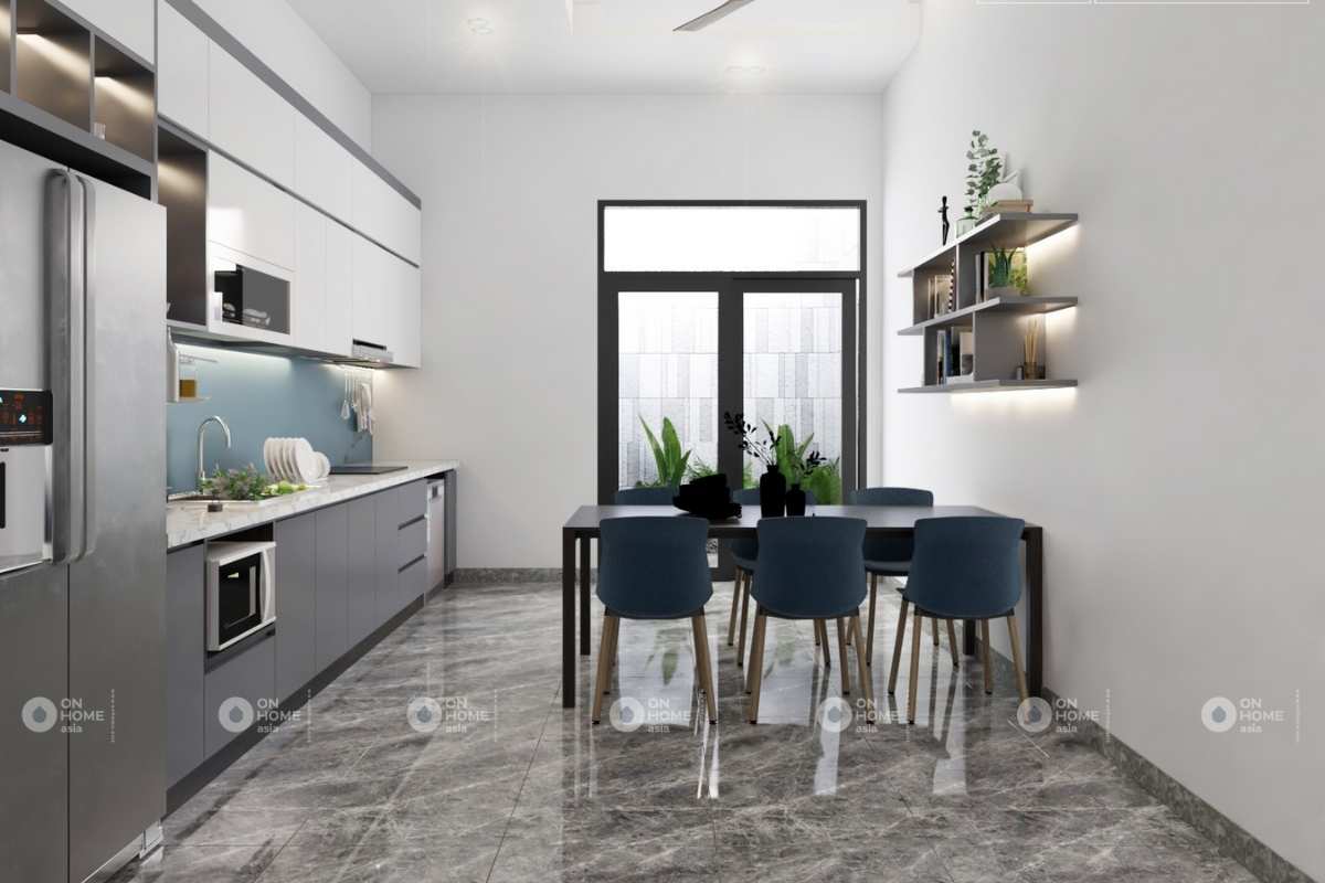 Nội thất phòng bếp đơn giản và hiện đại