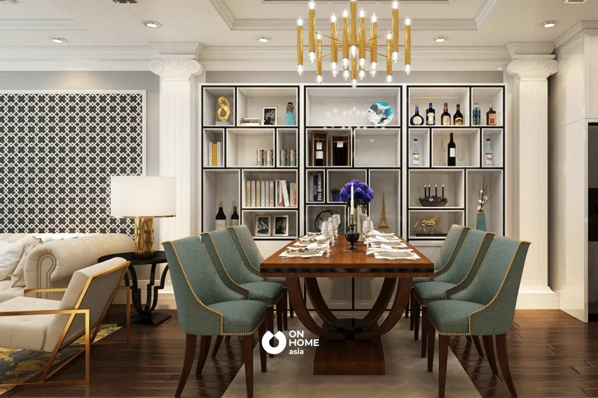 Thiết kế nội thất bàn ăn hài hòa mang lại một không gian hài hòa&nbsp;