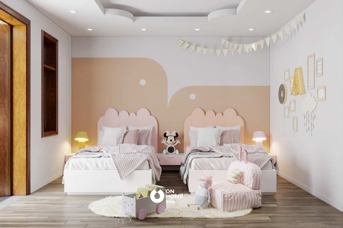 Phòng ngủ được thiết kế 1 góc nhỏ giải trí gần vị trí của ra vào