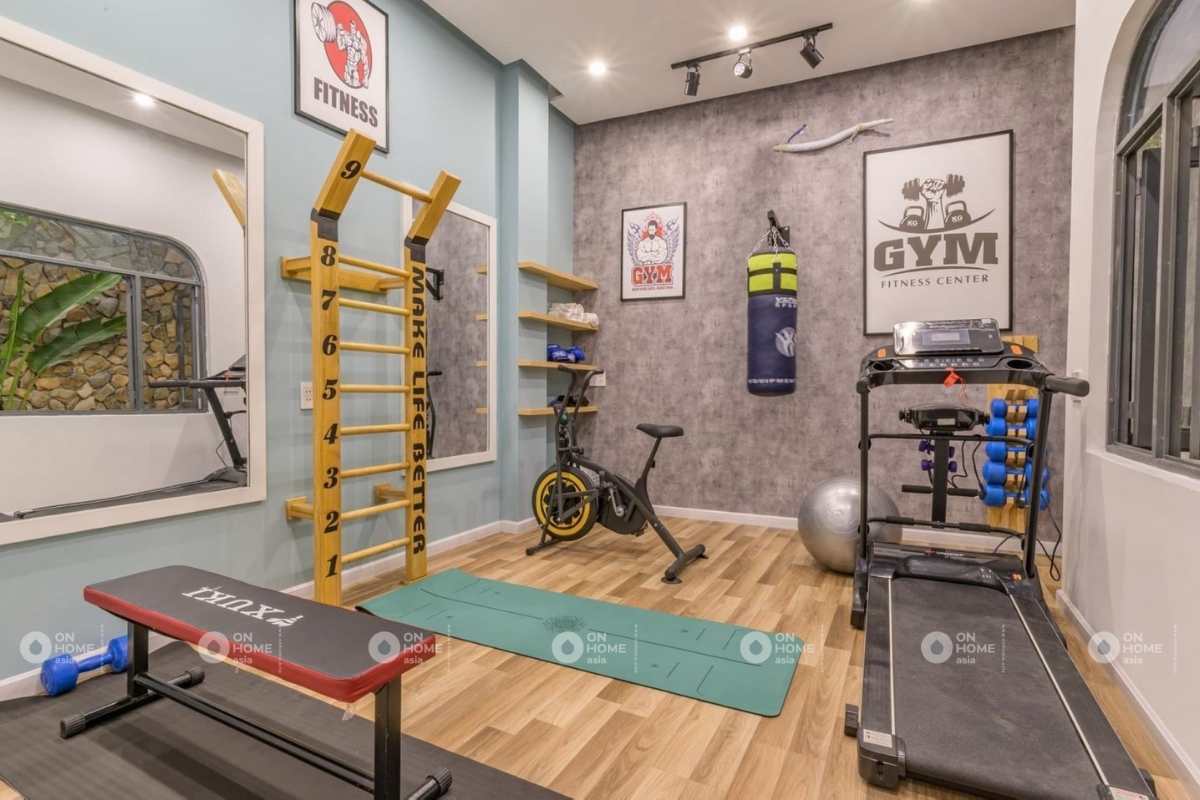 Thiết kế phòng gym tại nhà