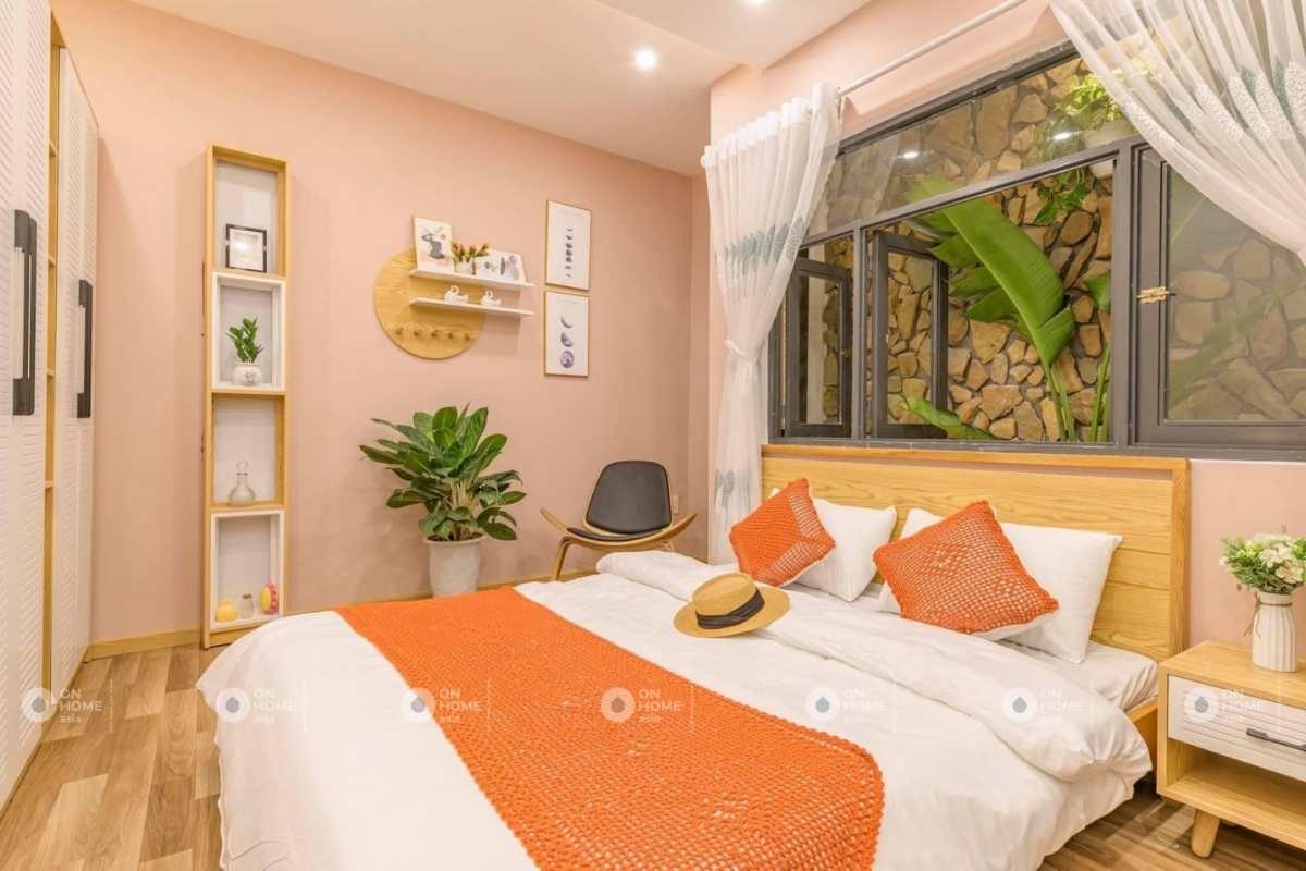 Thiết kế nhà 4 tầng với phòng ngủ con gái