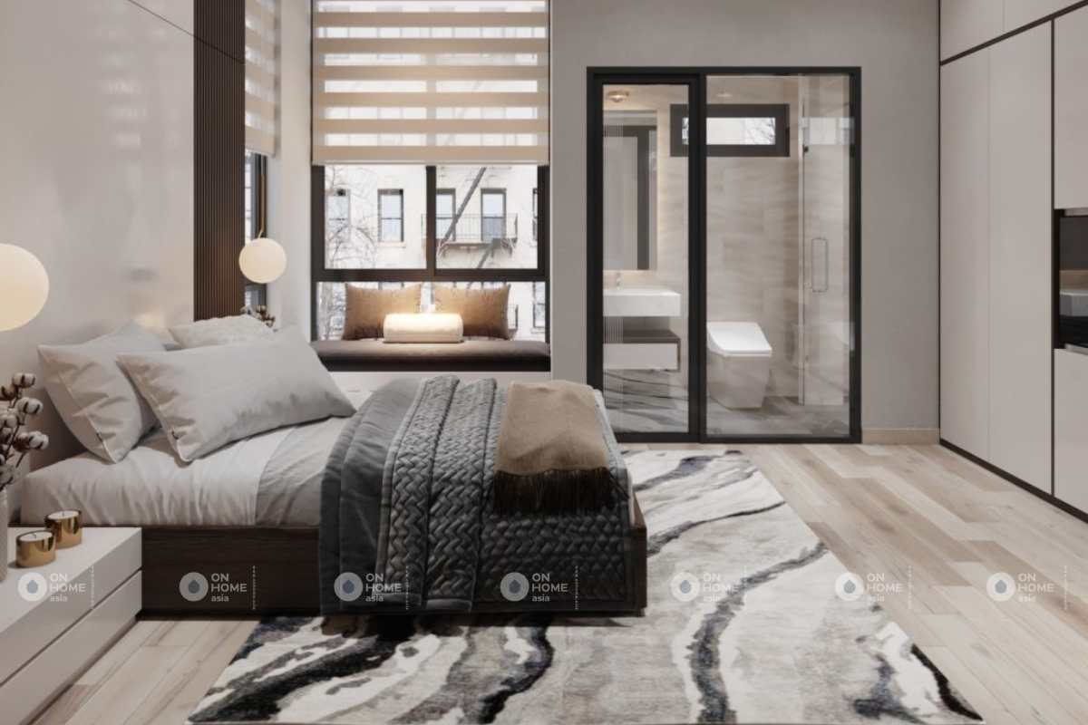 Thiết kế phòng ngủ nhà phố tiện nghi
