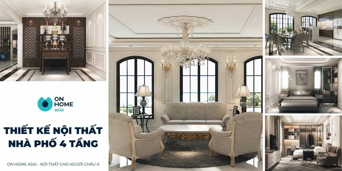 thiết kế nội thất nhà 4 tầng