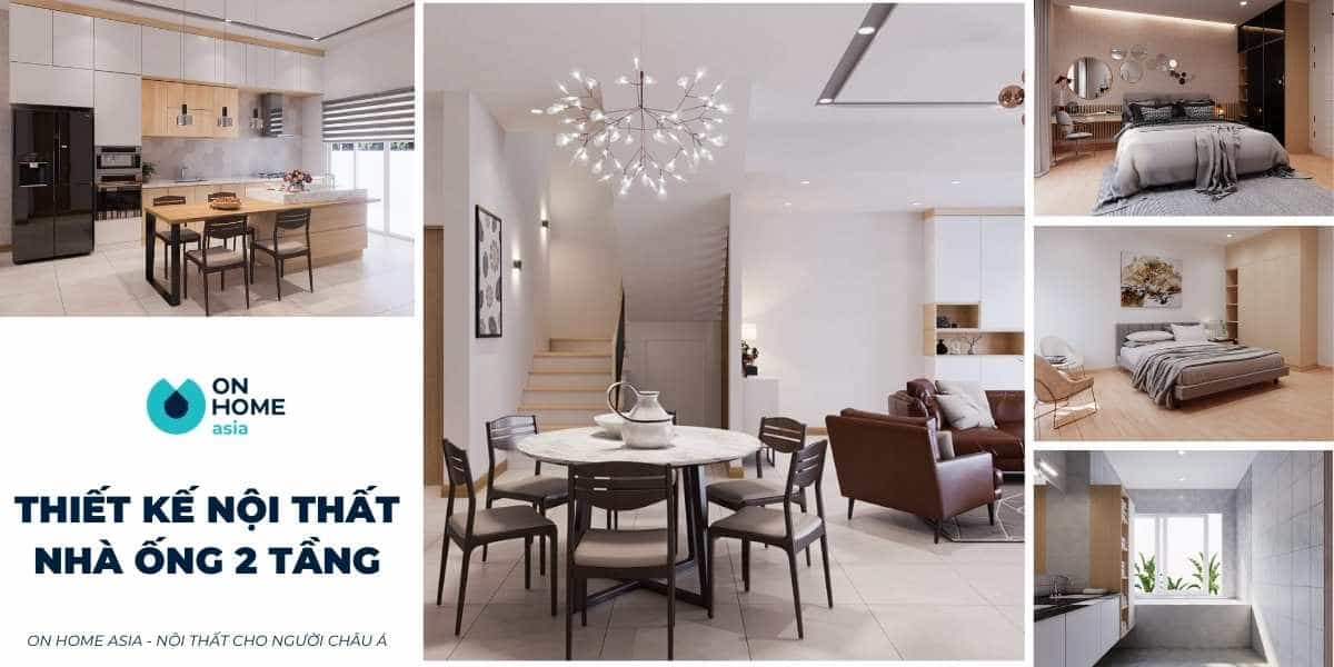 Thiết kế nội thất nhà ống 2 tầng